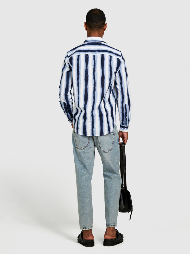 Slim fit printed shirt - men's slim fit shirts - Multi-color | Sisley image number 3